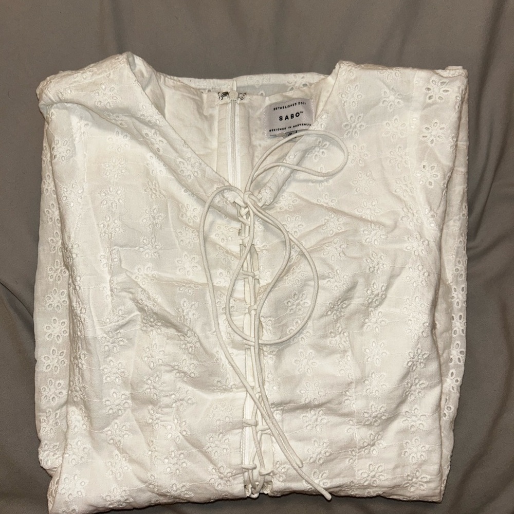 Sabo white mini dress